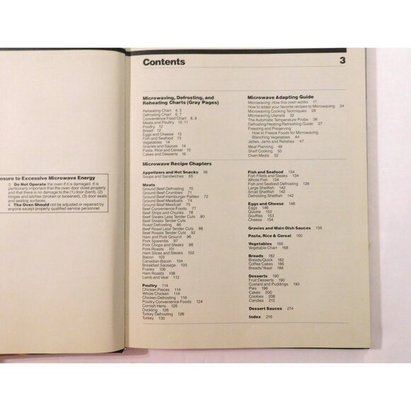 Microwave Guide and Cookbook Vintage 1982 HB Over 500 Pictures How to Techniques - Picture 3 of 6